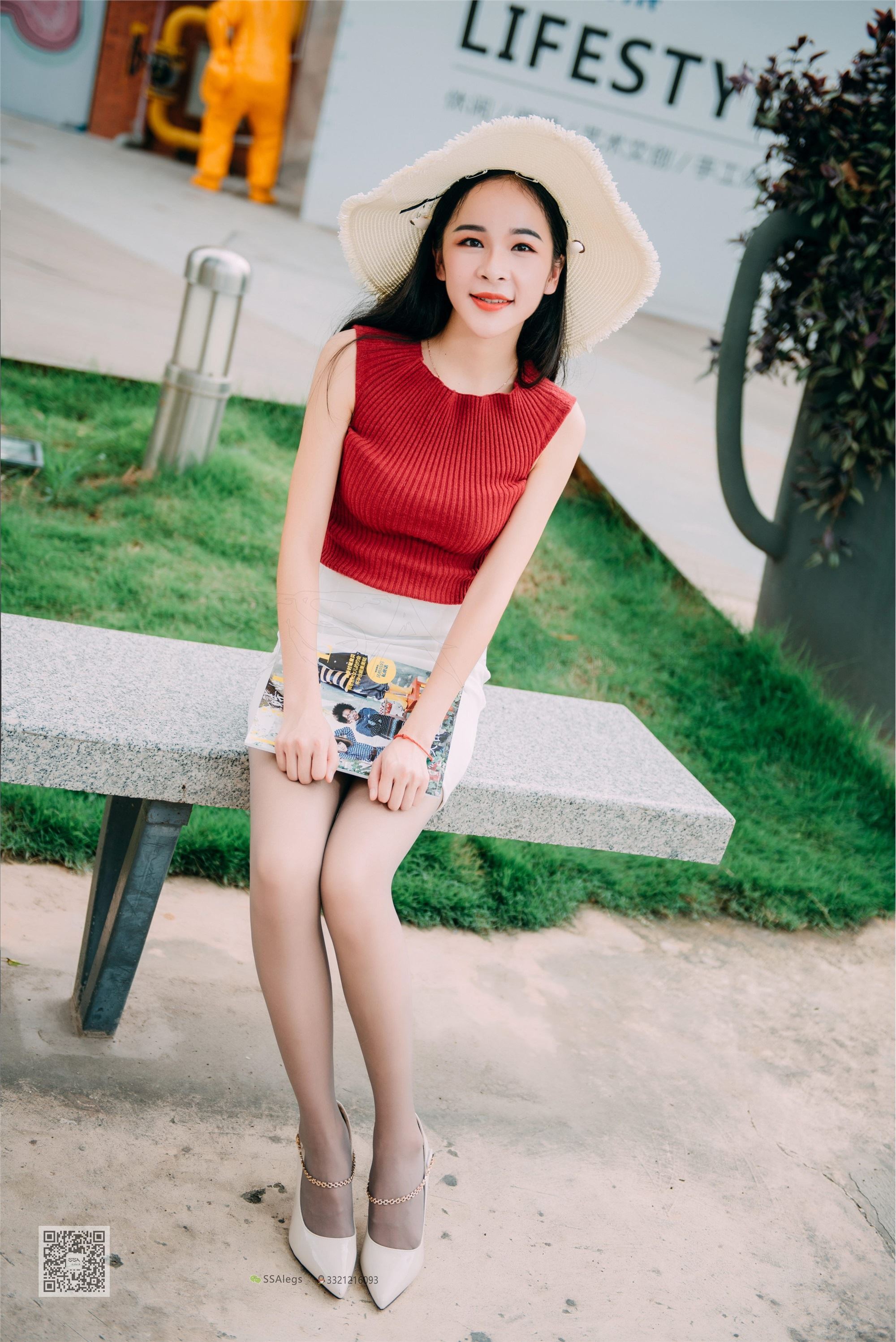 SSA丝社 NO.007 nono 街拍灰丝特辑